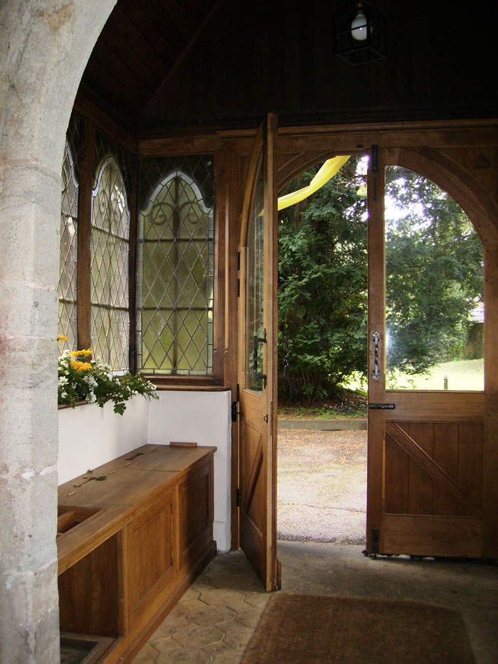 Hever Church porch